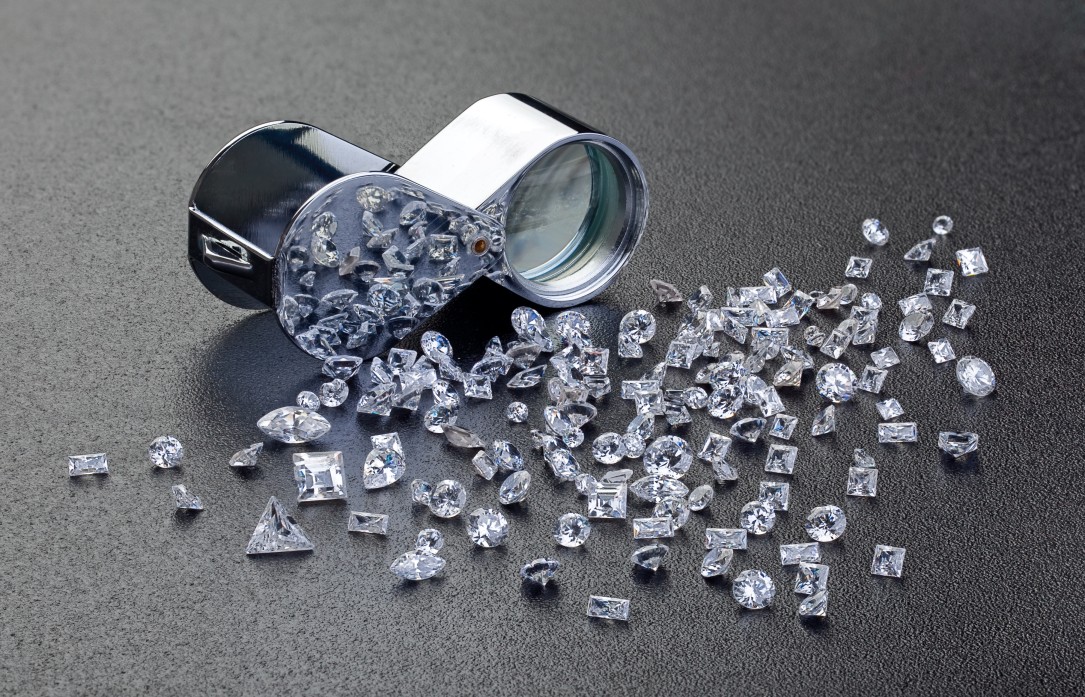 Diamond cutting and polishing process
